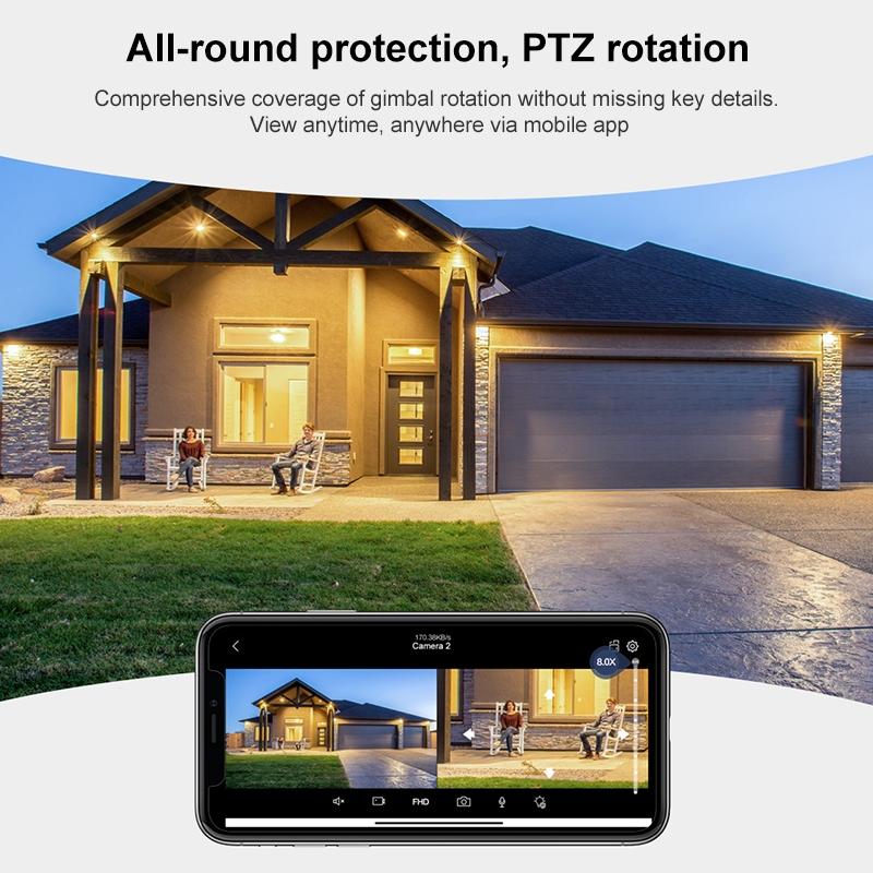 3Mp Wifi Triple Camera With Human Face Recognition & Ai Alarm - Compact Design-1915196520131596297
