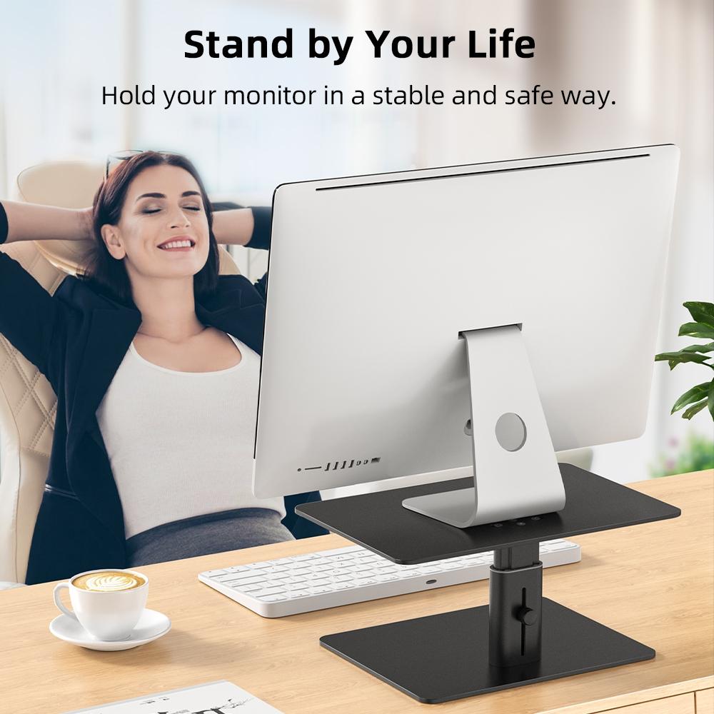 Aluminum Computer Screen Bracket - Black By Lenuo-1964932215771107333