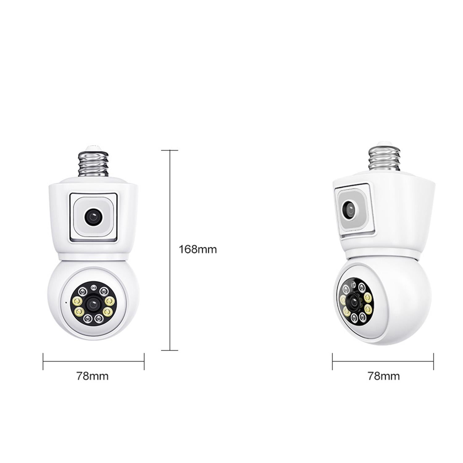 Waterproof Wifi Dual Lens Camera With Motion Detection And Two-Way Audio-1915197129190674433
