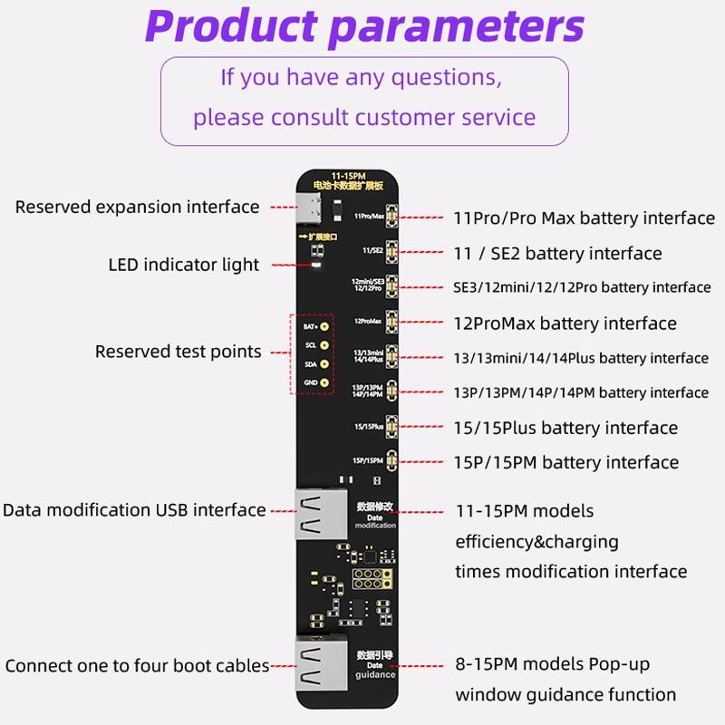 Efficient Battery Repair Board For Iphone 11 / 15 Pro Max - I2C Kc02 Expansion-1915196981836386305