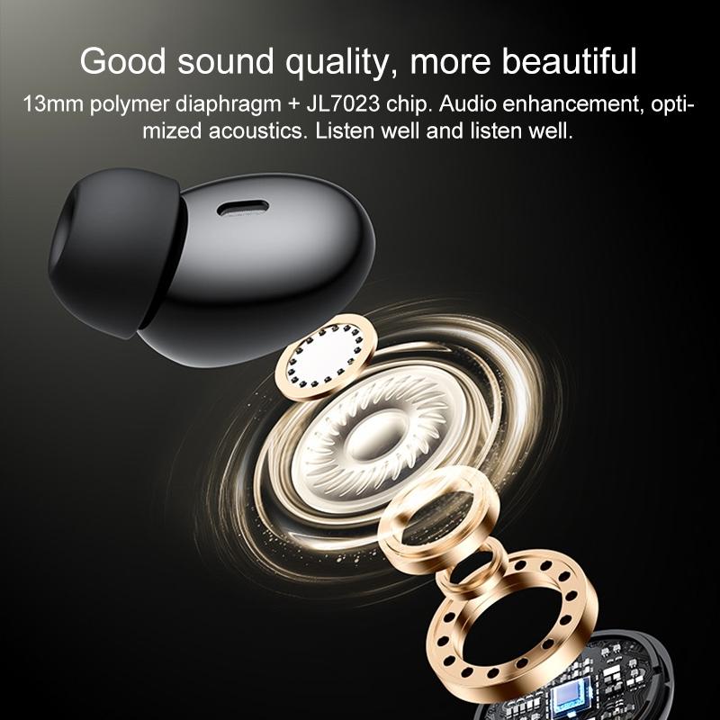 Black Wireless Bluetooth Earphones - Tws26-1915196870049796099