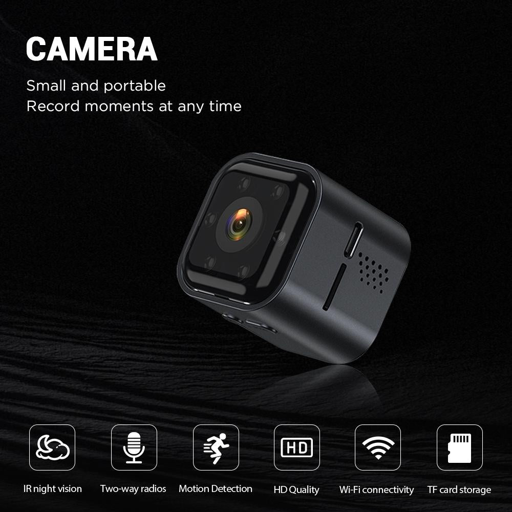 Smart Mini Night Vision Camera - Black Outdoor-1915196949708017668