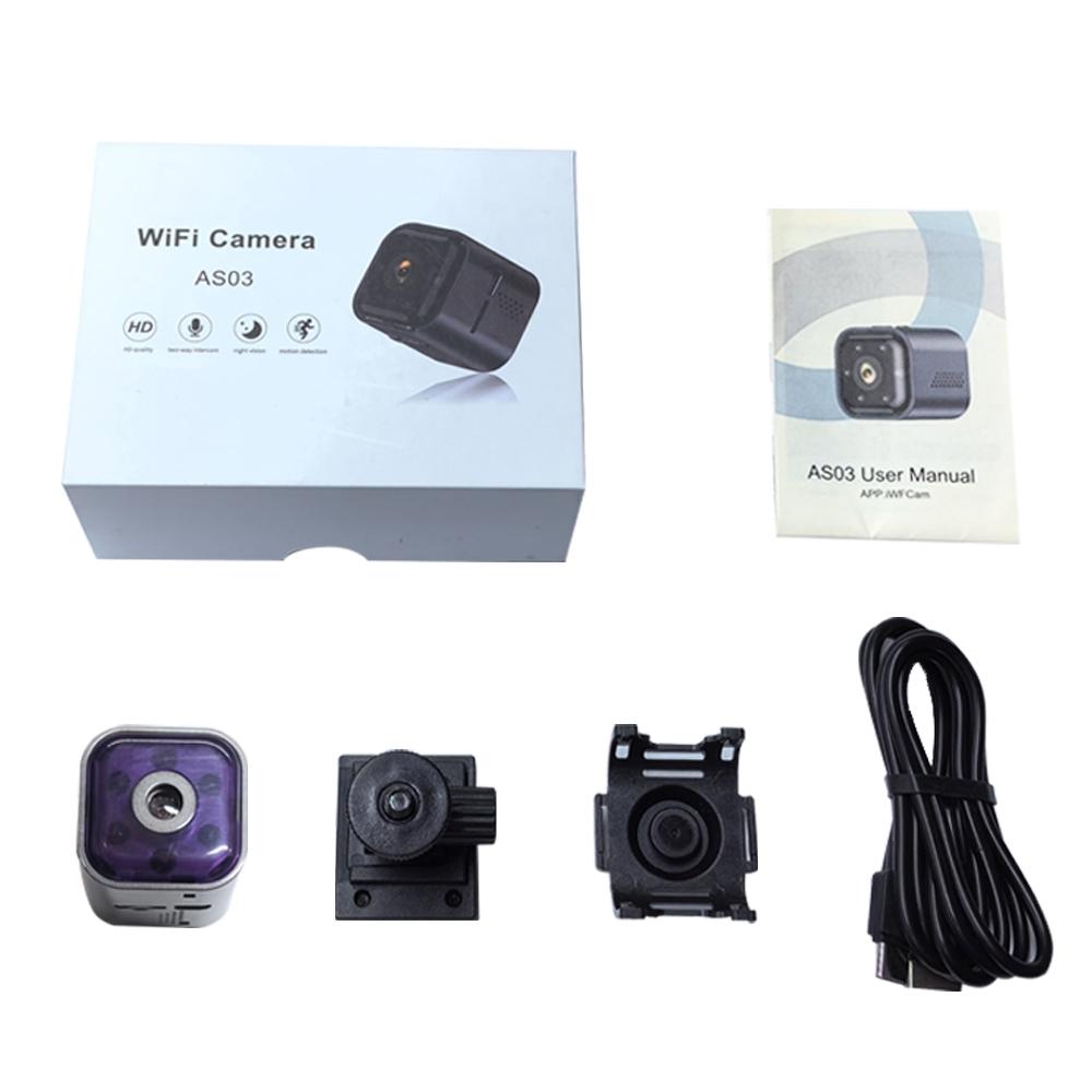 Smart Mini Night Vision Camera - Black Outdoor-1915196949708017673
