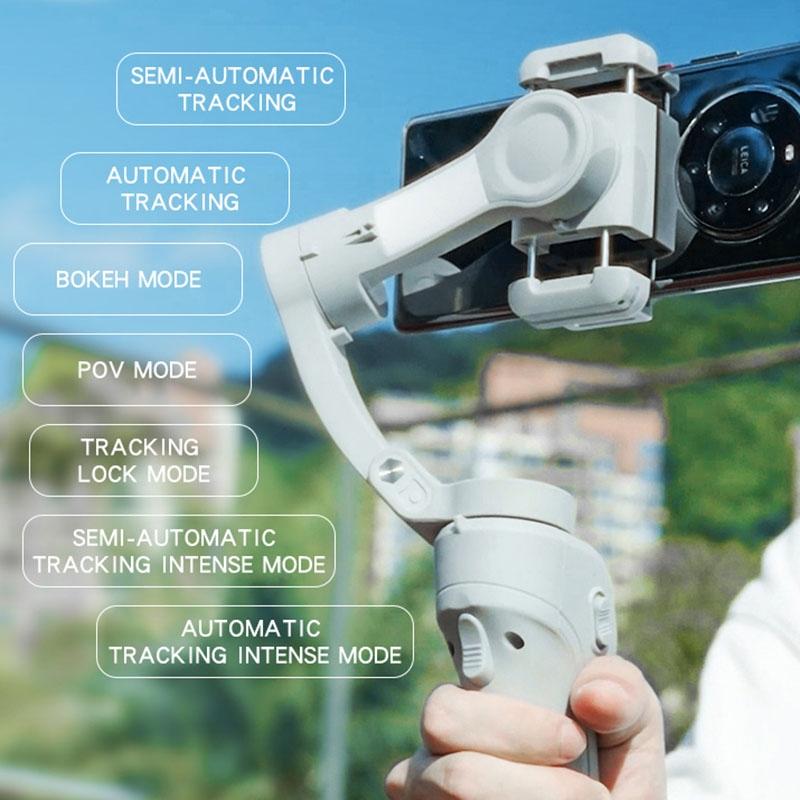 Three-Axis Handheld Gimbal For Sf18 Phone - Anti-Shake White-1915196840559644678