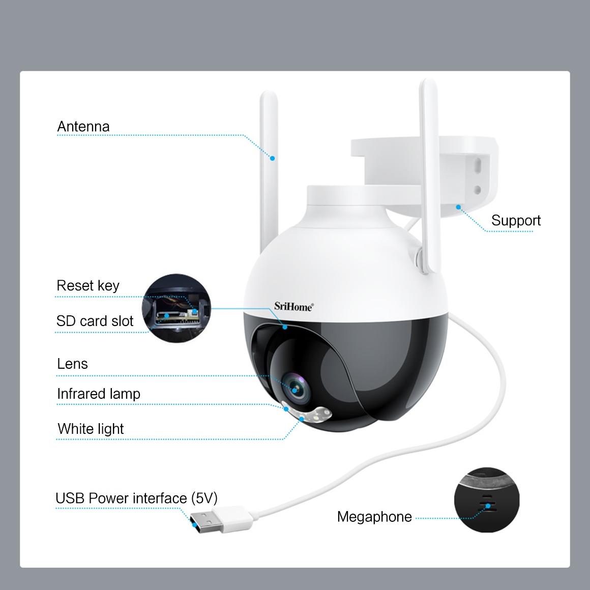 Waterproof Wifi Camera With Auto Tracking And Night Vision-1964932148473499652