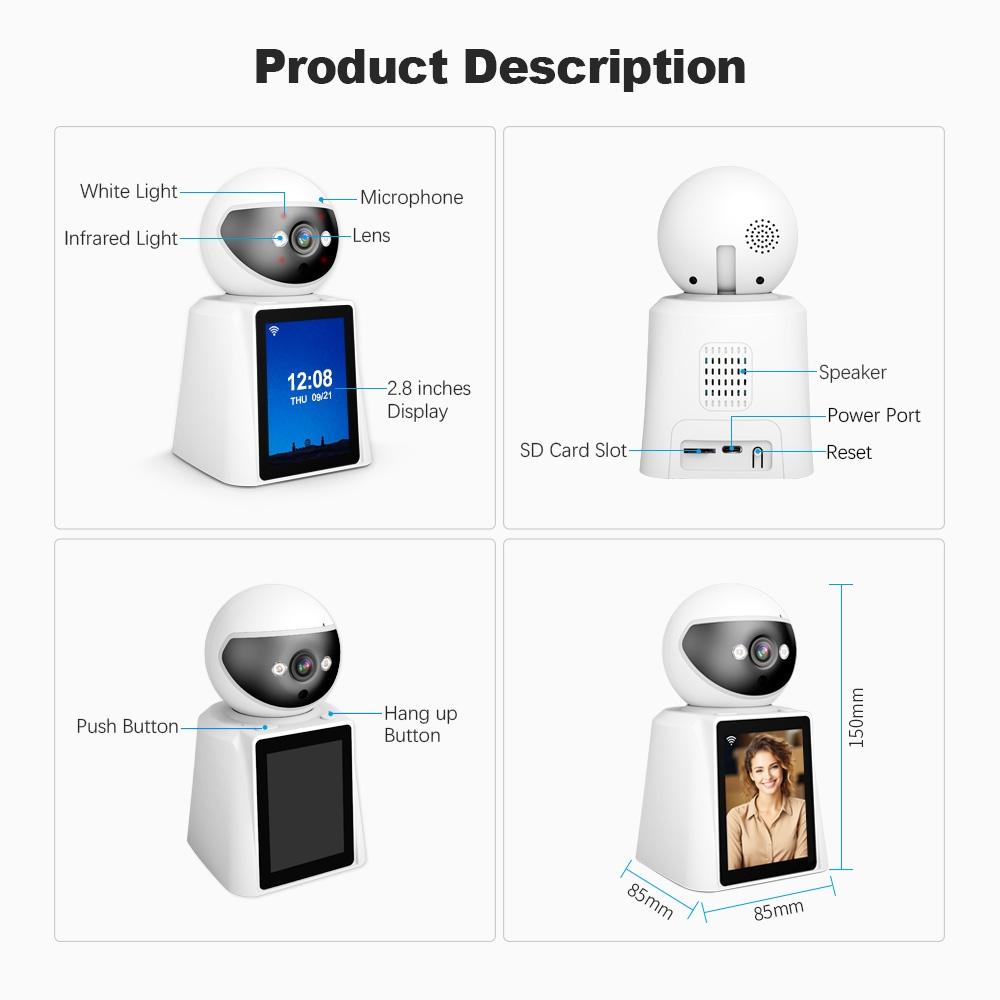 2.8 Smart Baby Monitor With 2Mp Ips Screen-1915196518135107585
