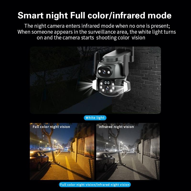 Waterproof Wifi Camera With Dual Light Source And 4Mp Zoom-1915196525567414274