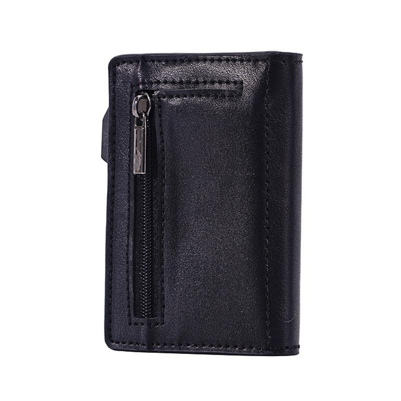 Crazy Horse Rfid Blocking Card Holder - Pu Leather-1915196917340573697