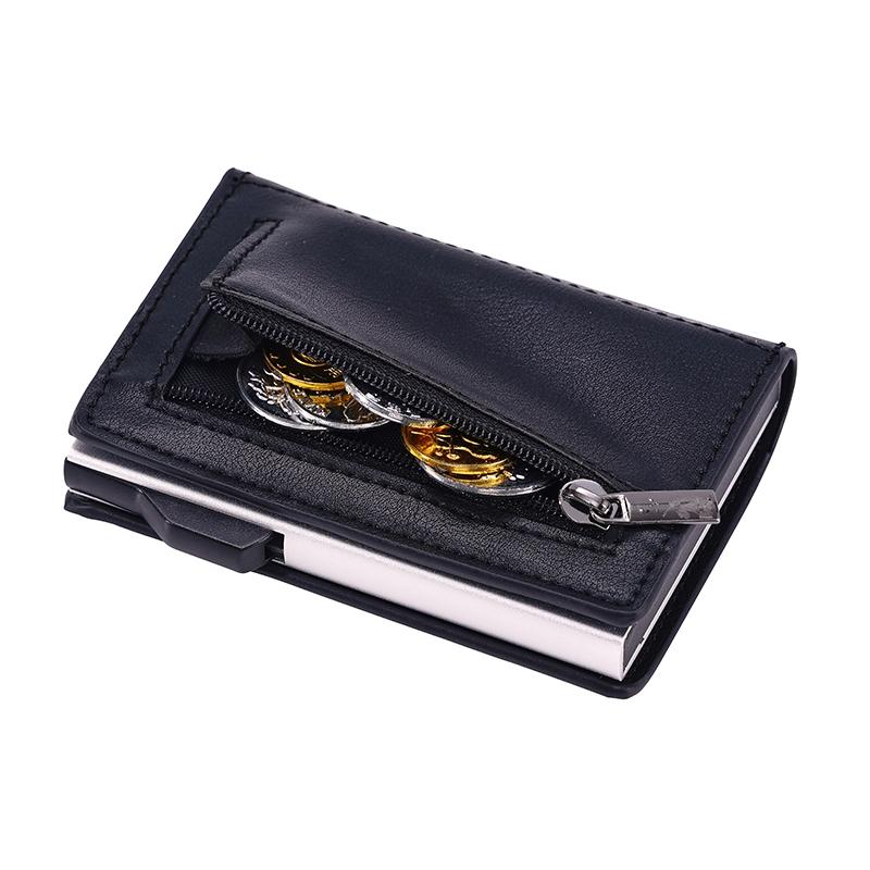 Crazy Horse Rfid Blocking Card Holder - Pu Leather-1915196917340573701