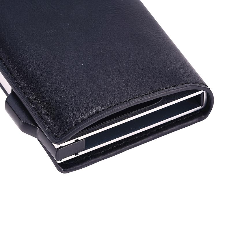 Crazy Horse Rfid Blocking Card Holder - Pu Leather-1915196917340573702