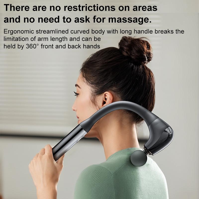 Handheld Electric Massager - Yesido Mg07 - Black-1915196851817156612