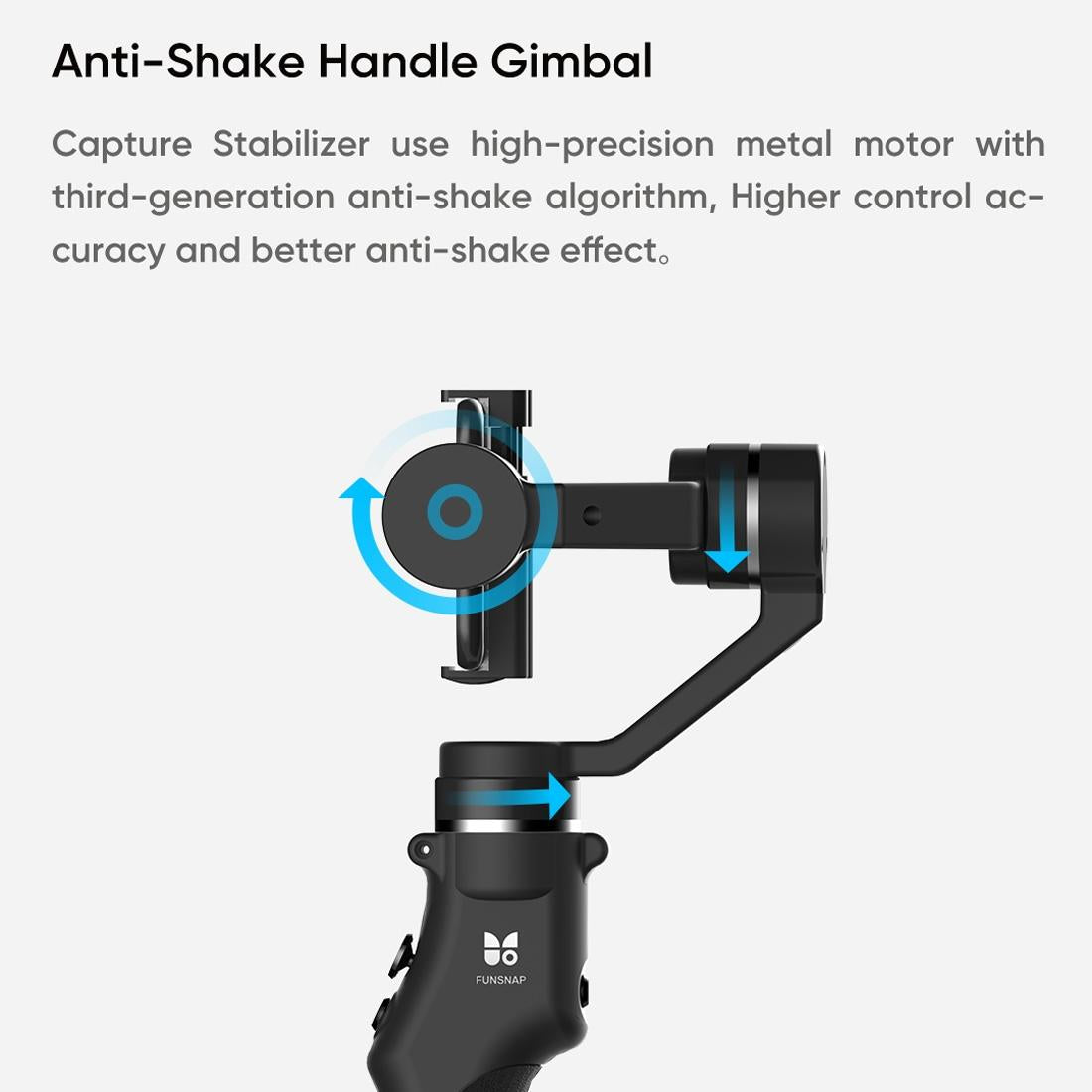 Capture1 Outdoor Video Gimbal Stabilizer - Black-1964932188931756036