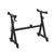 Alpha Heavy Duty Adjustable Piano Stand with Lockable Wheels Z-Stand Black