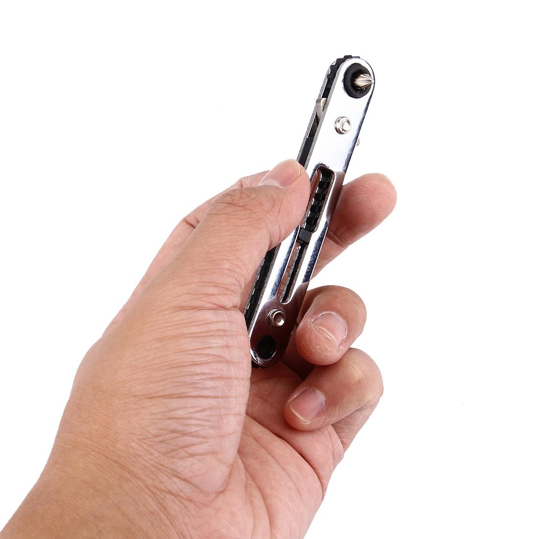 9-In-1 Thin Ratchet Wrench Set - Straight-1915198040130588677