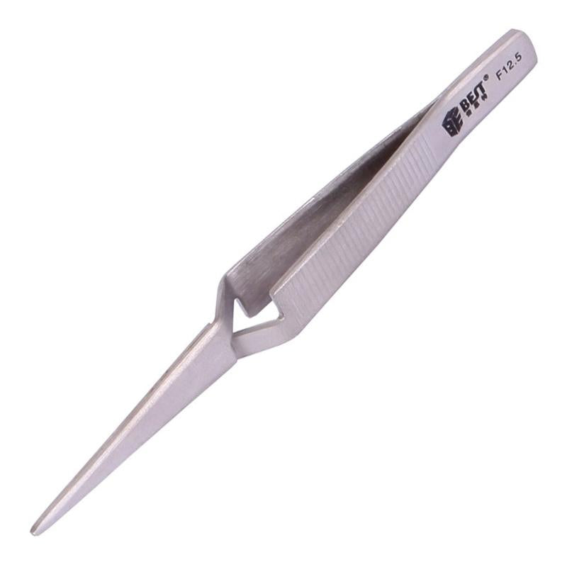 Stainless Steel Self-Closing Lab Tweezers - Straight-1915197576609665030