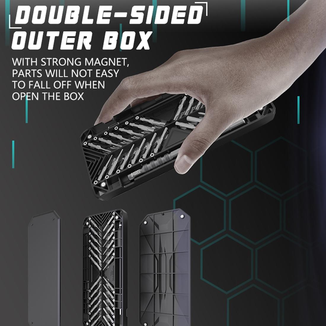 Jakemy 50-In-1 Double-Sided Precision Screwdriver Set-1915197082617122825