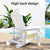 Gardeon Outdoor Chairs HDPE Adirondack Beach Chair Sun Lounge Patio Furniture Garden white