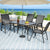 Gardeon 5PC Outdoor Dining Set Table and Chairs Patio Furniture Bistro Set Garden Grey