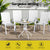 Gardeon 6PC Outdoor Dining Chairs Stackable Lounge Chair Patio Furniture White