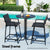 Gardeon Outdoor Bar Table Round Folding Desk Top 109cm Patio Furniture Black