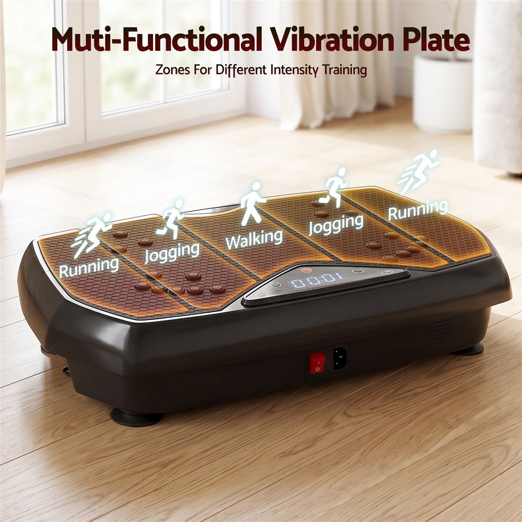Everfit Vibration Plate Exercise Machine Full Body Shaker Workout Vibrate Fitness Platform with Bluetooth, 150KG Capacity, 150Speed Levels Vibrating Plate for Home Women Men, Black