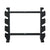 Everfit Dumbbells Rack Dumbbell Kettlebell Stand Home Gym Storage 200kg Capacity