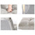 Artiss 2X Lounge Sofa Bed Flannel Fabric Grey