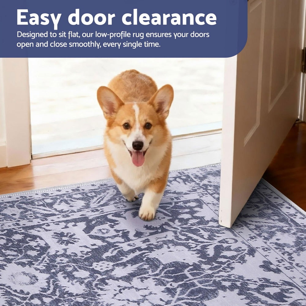 Artiss Floor Rug 120x170cm Soft Velvet Washable Modern Area Rug Floor Carpet Mat