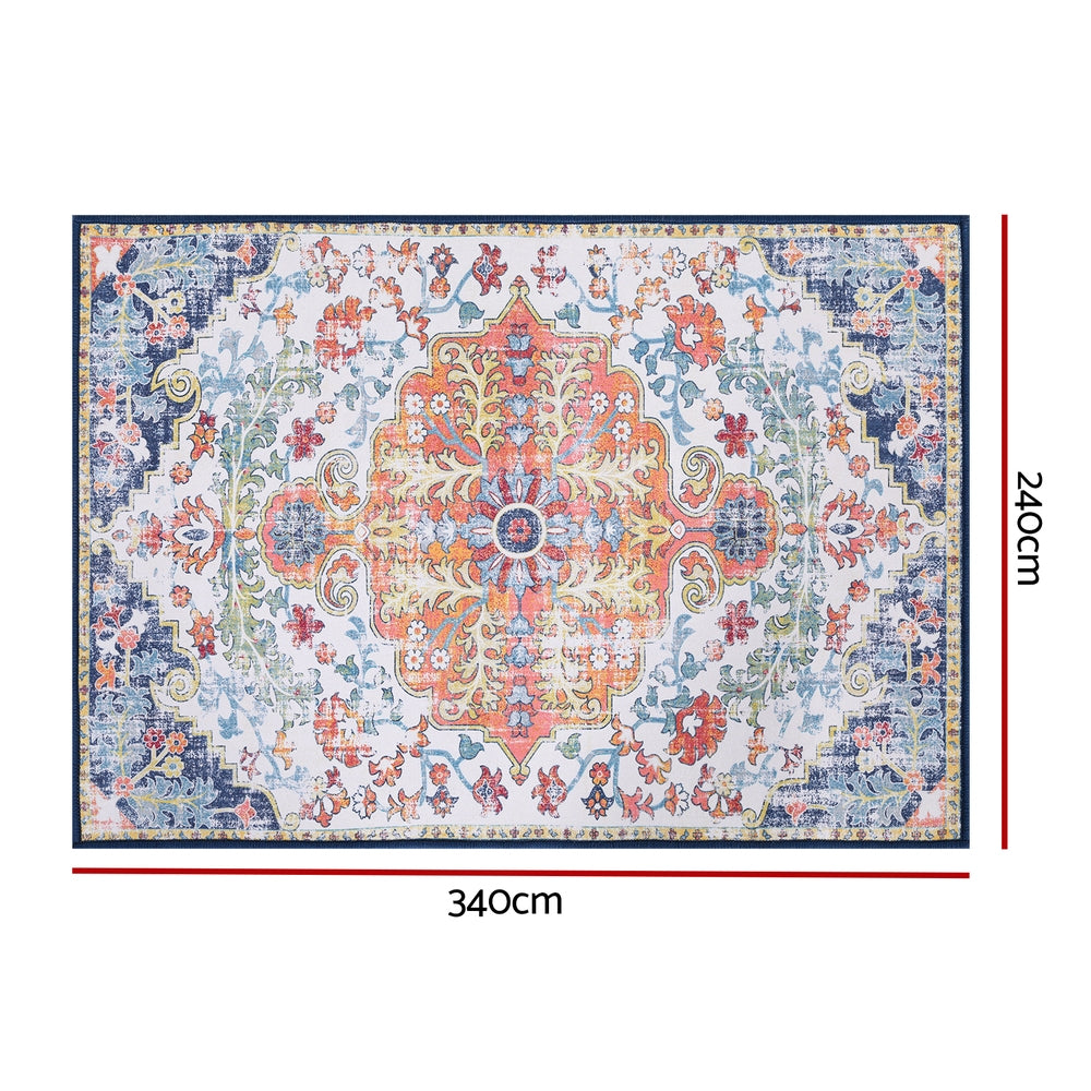 Artiss Floor Rug 240X340cm Large Washable Geometric Area Rug Modern Carpet Mat