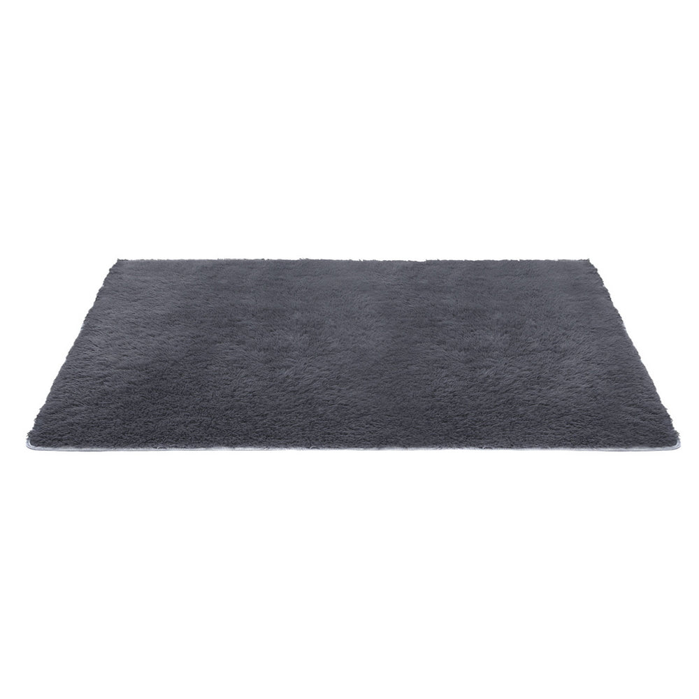 Artiss Floor Rug 160x230cm Plush Area Shaggy Rug Living Room Bedroom Carpet Grey