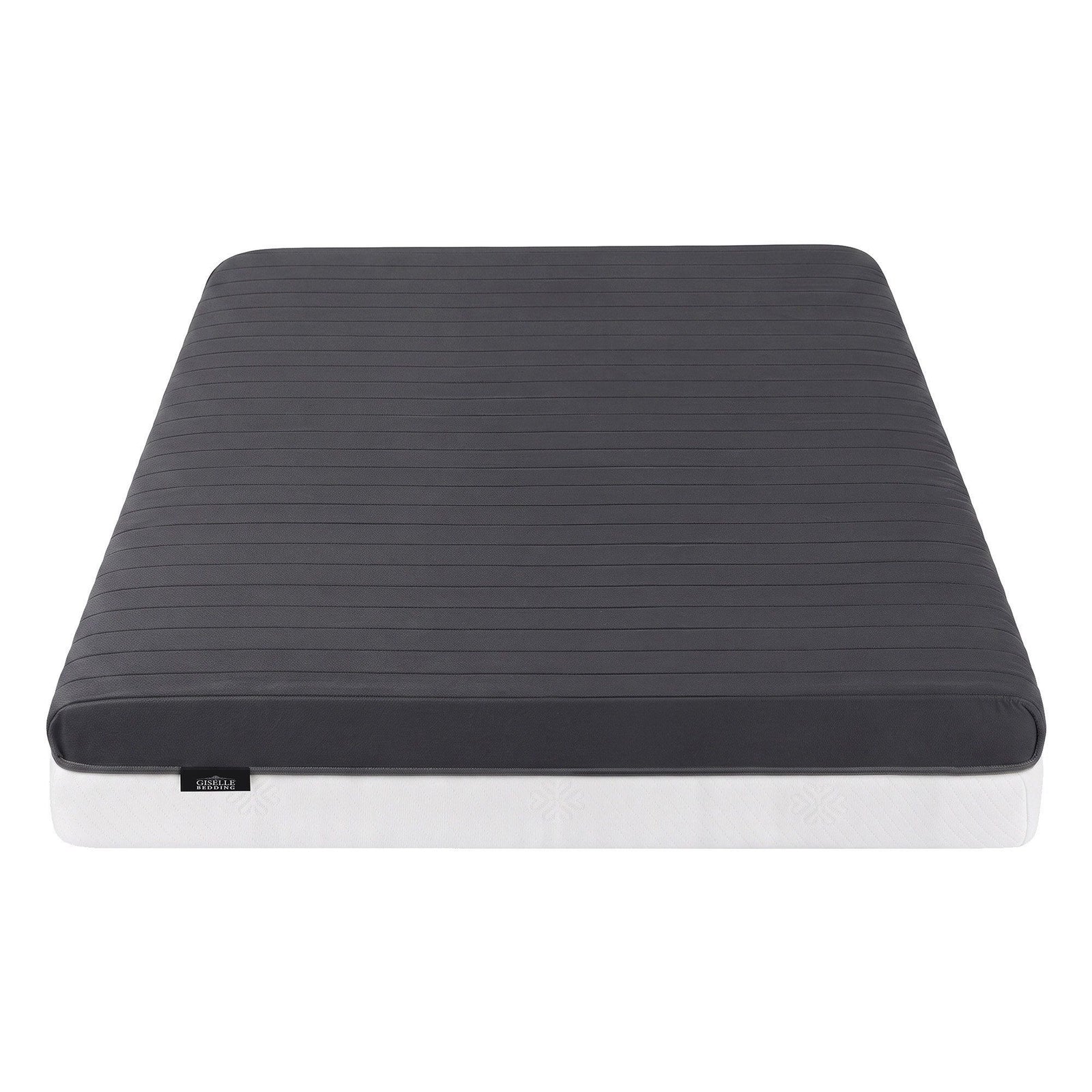 Giselle 18cm Single Memory Foam Mattress Dual Feel Reversible Charcoal Foam