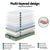Giselle 25cm Memory Foam Mattress Dual Layer Zipper Cover Cool Charcoal Foam Mattresses King Single