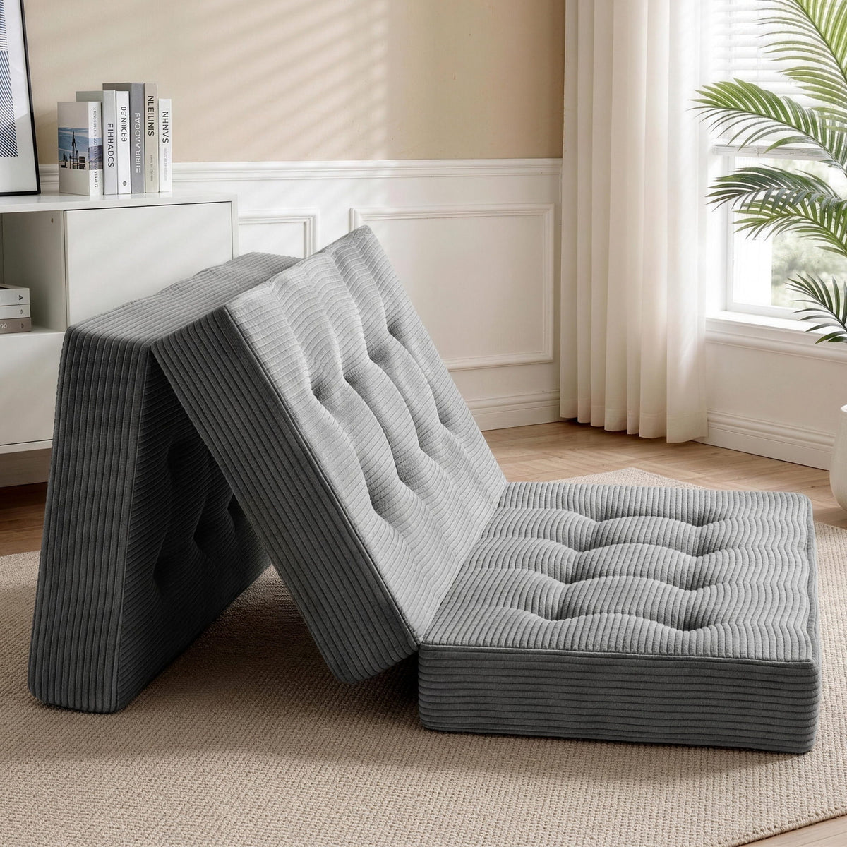 Giselle Double Folding Mattress 15cm Foldable Foam Portable Guest Sofa Bed Camping Mat