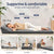 Giselle Foldable Mattress Folding Sofa Bed Trifold Sleeping Camping Cushion Mat