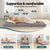 Giselle Foldable Mattress Folding Sofa Bed Trifold Memory Foam Camping Cushion Mat