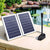 Gardeon Solar Pond Pump Submersible Water Fountain Kit with 2 Panels 1600L/H
