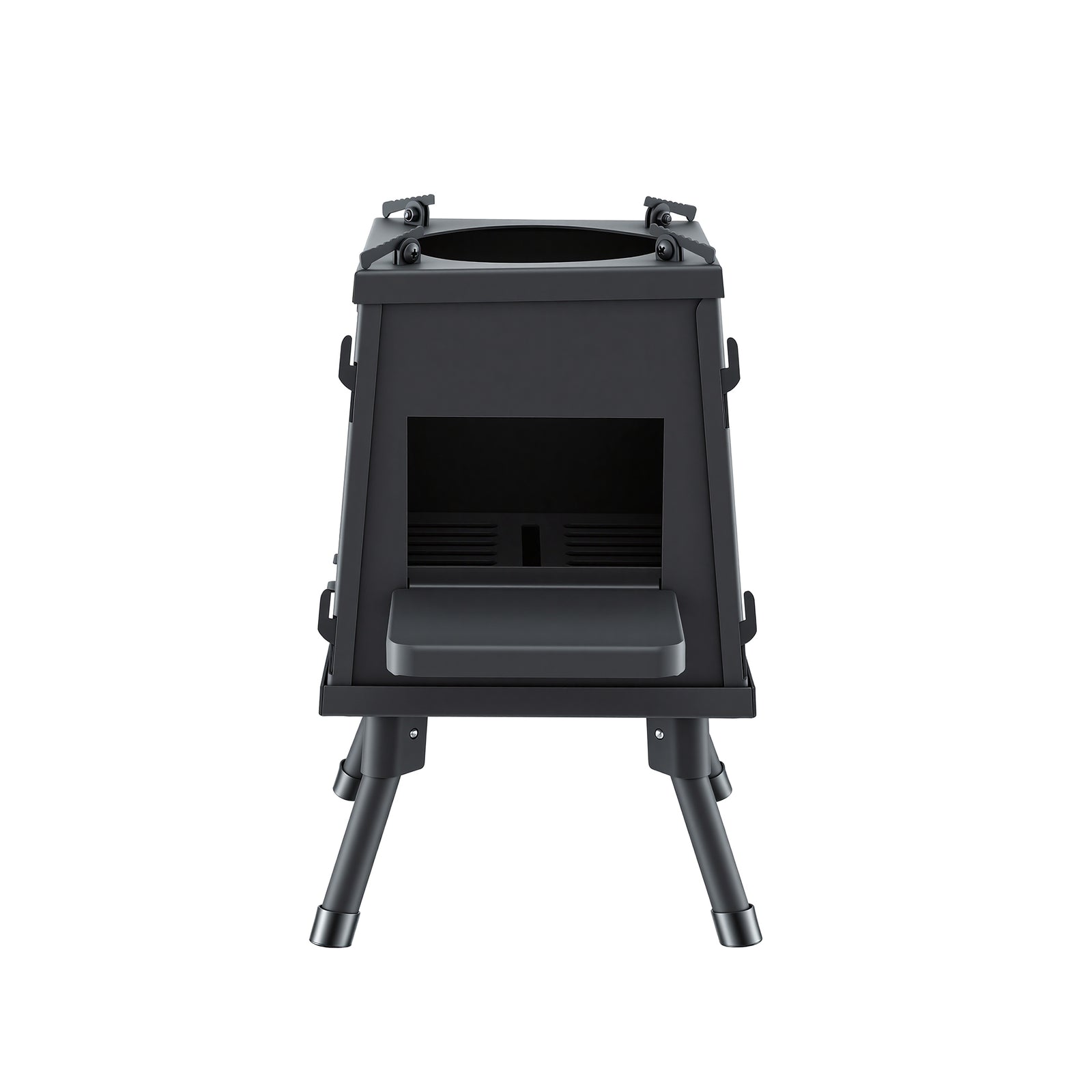 Grillz Fire Pit BBQ Portable Outdoor Fireplace Metal Camping Stove for Boiling Water, BBQ, Picnics
