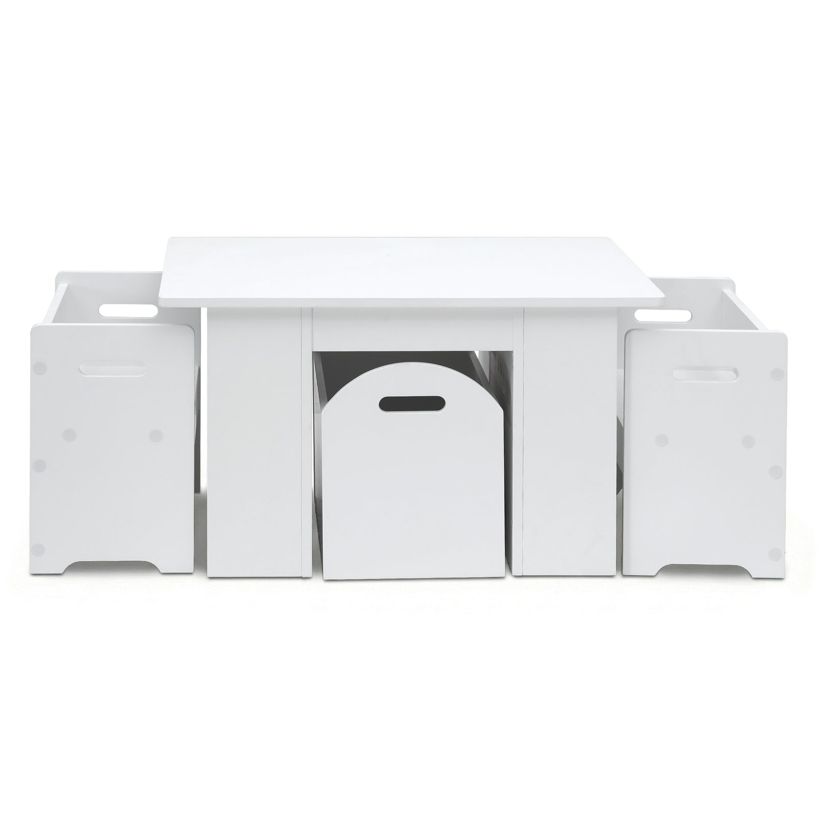 Keezi 3PCS Kids Table and Chairs Set Storage Toys Play Activity Desk