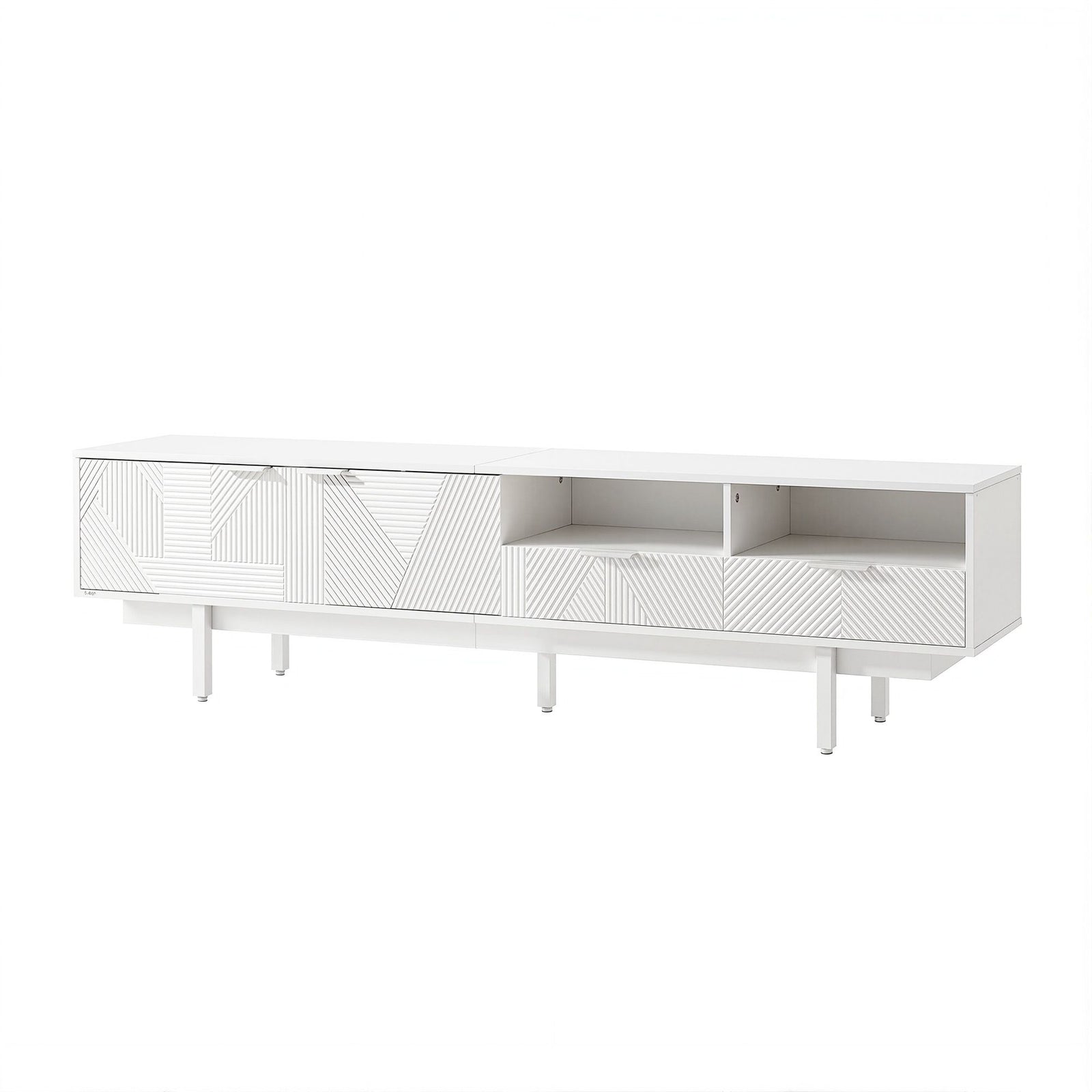 Artiss TV Unit Entertainment Unit Storage Cabinet Drawer 200cm White