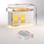 Artiss Buffet Sideboard Cabinet LED Clear Door Kitchen Storage Drawers White