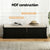 Artiss Storage Ottoman Blanket Box 140cm Fluted Black