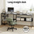 Artiss Computer Desk L shape Home Office Study Table Desks Open Shelf Black