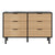 Artiss 6 Chest of Drawers Dresser Table Black&Pine