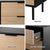 Artiss 6 Chest of Drawers Dresser Table Black&Pine