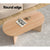 Artiss Coffee Table Oval 110CM Pine Alva