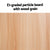 Artiss Coffee Table Semi-circle 48CM Pine Elva