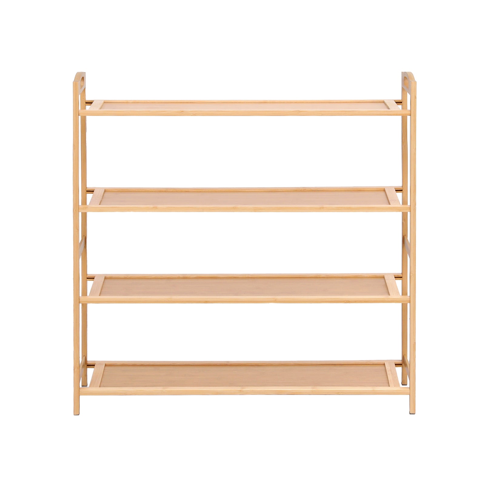 Artiss 4 Tier Shoe Rack Bamboo Storage Organiser Pine