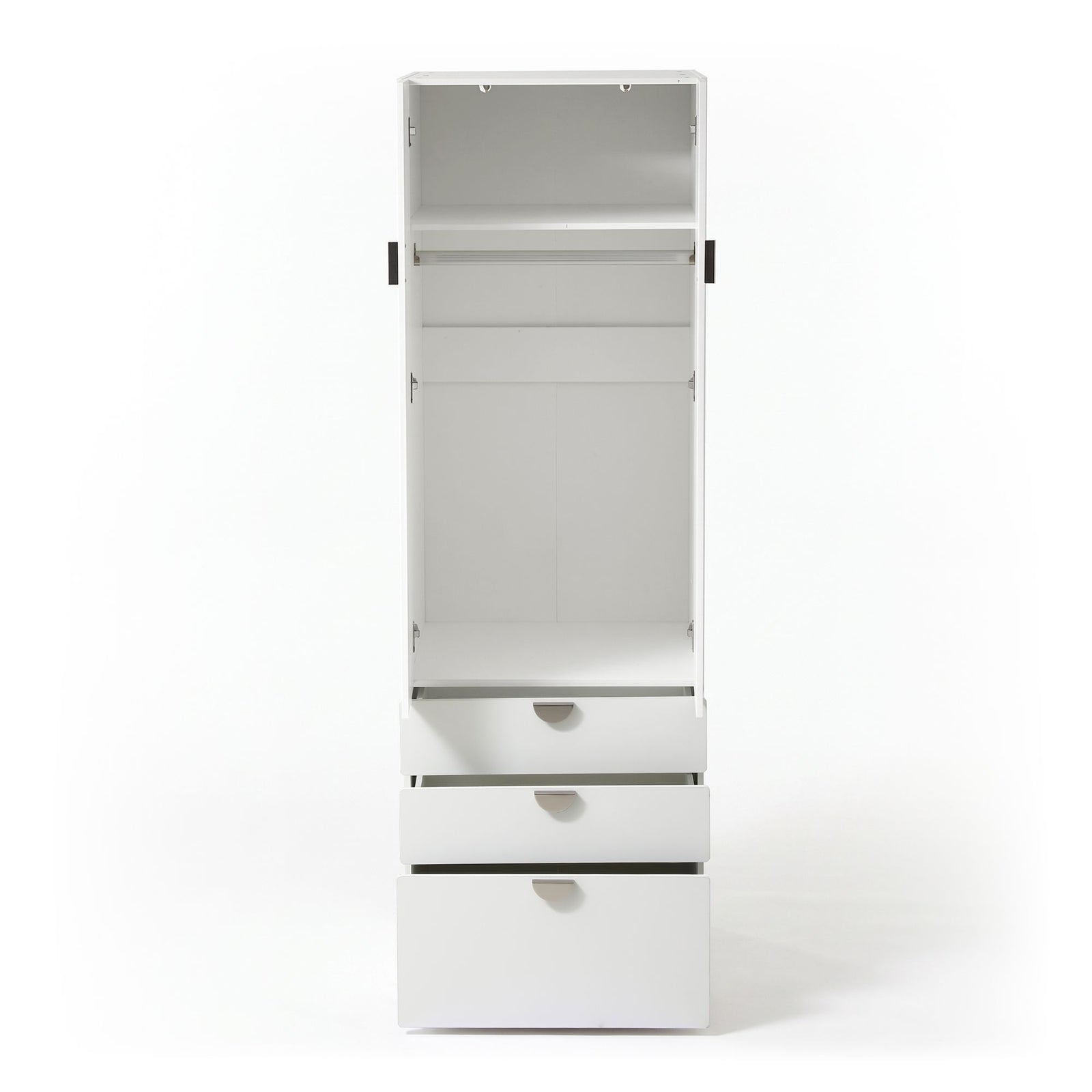 Artiss Wardrobe Cabinet Bedroom Clothes Storage Organiser Cupboard 3 Drawers Shelf Hanging Rod