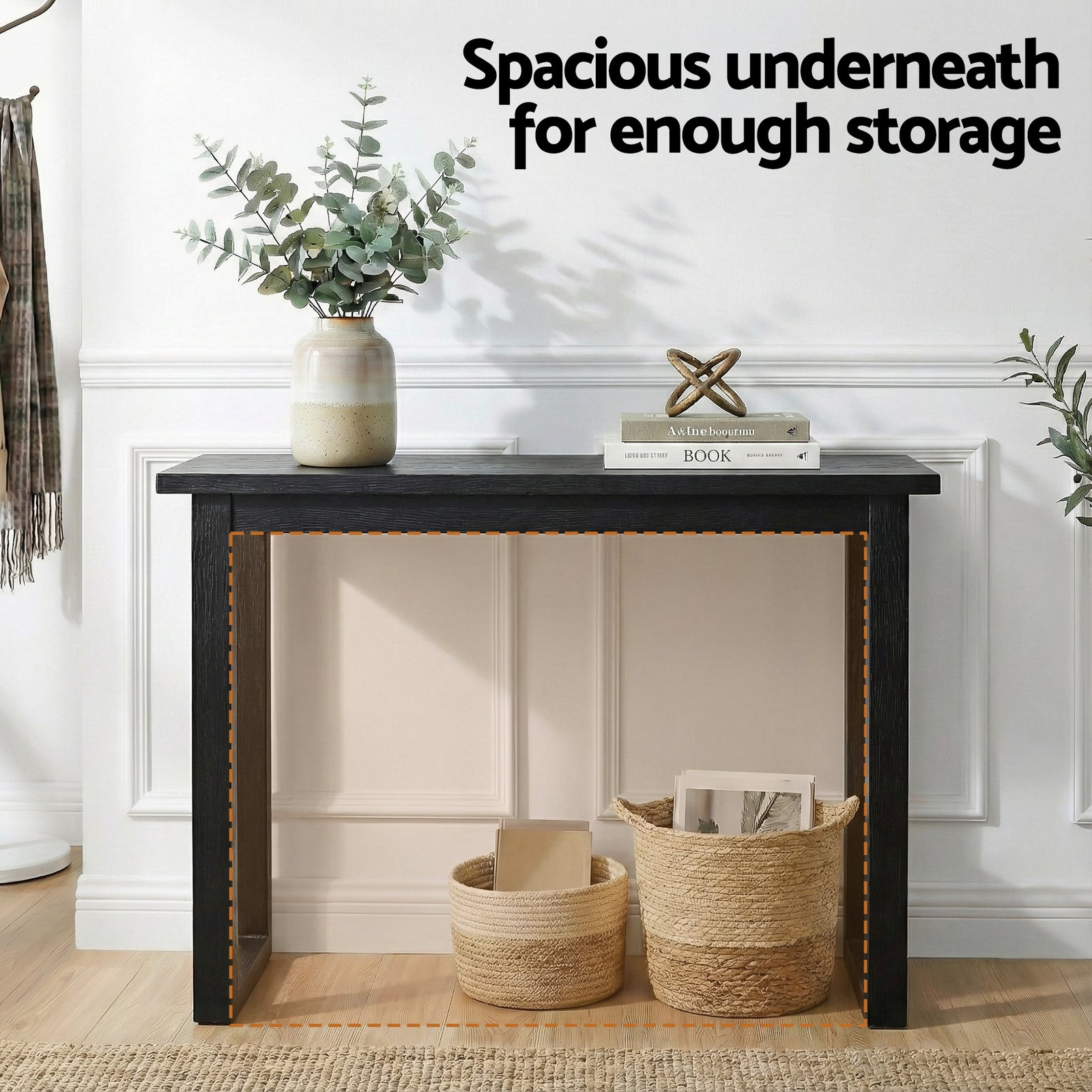 Artiss Console Table 110CM Black