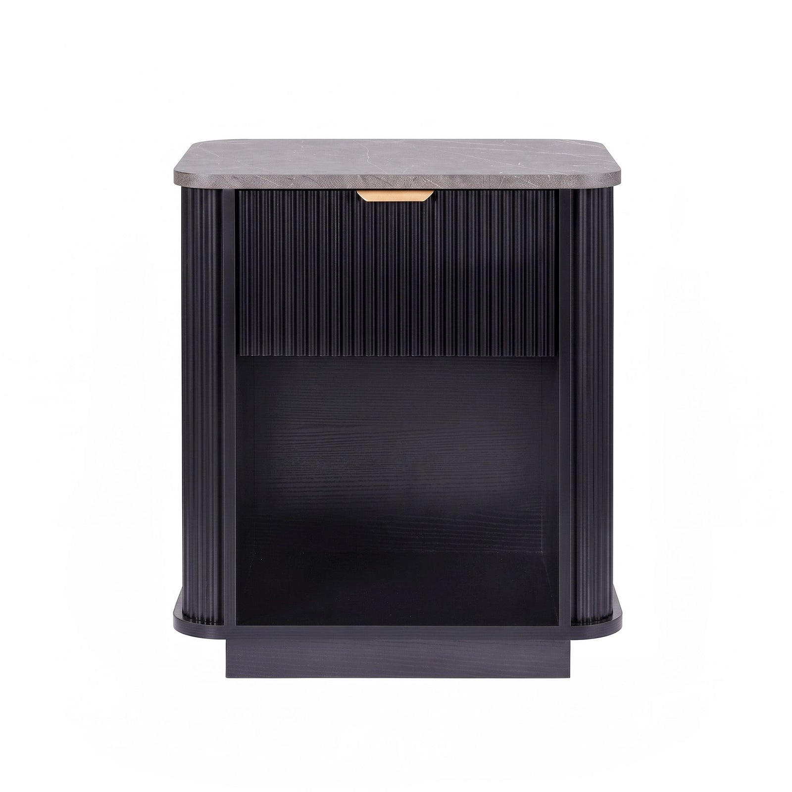 Artiss Bedside Table with 1 Drawer Side Table Black Nightstand
